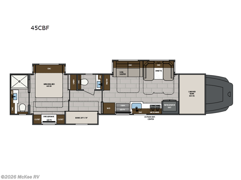 2026 Renegade Renegade Classic 45CBF - New Super C For Sale by McKee RV in Perry, Iowa features Slideout