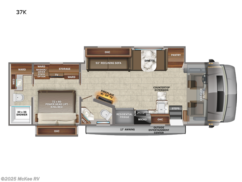 2022 Jayco Seneca 37K - Used Super C For Sale by McKee RV in Perry, Iowa features Slideout