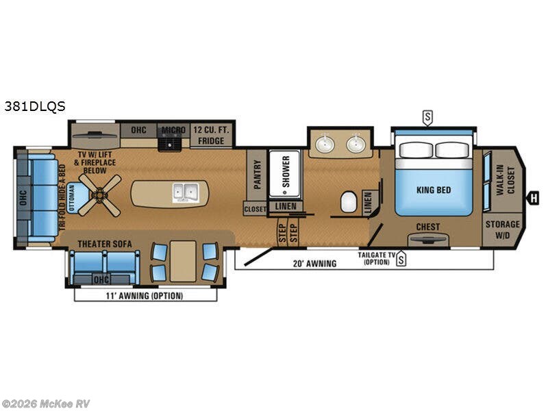 2017 Jayco North Point 381DLQS - Used Fifth Wheel For Sale by McKee RV in Perry, Iowa features Slideout