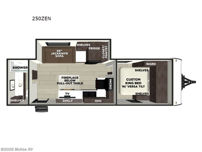 2026 Forest River Salem 250ZEN - New Travel Trailer For Sale by McKee RV in Perry, Iowa features Slideout