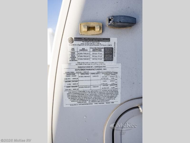 Used 2012 Dutchmen Aerolite 185E available in Perry, Iowa