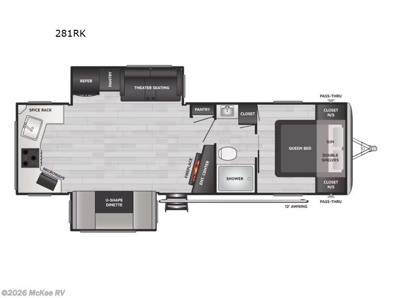 2023 Keystone Springdale 281RK - Used Travel Trailer For Sale by McKee RV in Perry, Iowa features Slideout