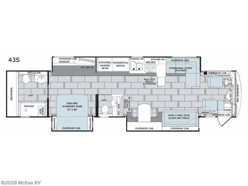 2017 Holiday Rambler Scepter 43S - Used Class A For Sale by McKee RV in Perry, Iowa features Slideout
