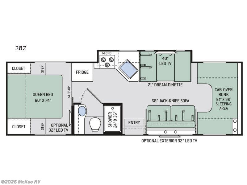 2018 Thor Motor Coach Chateau 28Z - Used Class C For Sale by McKee RV in Perry, Iowa features Slideout