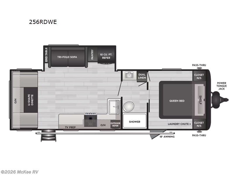 2025 Keystone Springdale 256RDWE - Used Travel Trailer For Sale by McKee RV in Perry, Iowa features Slideout