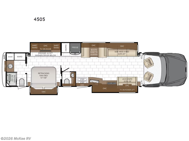 2026 Newmar Supreme Aire 4505 - New Super C For Sale by McKee RV in Perry, Iowa features Slideout