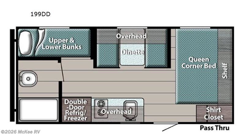 2020 Gulf Stream Ameri-Lite Super Lite 199DD - Used Travel Trailer For Sale by McKee RV in Perry, Iowa