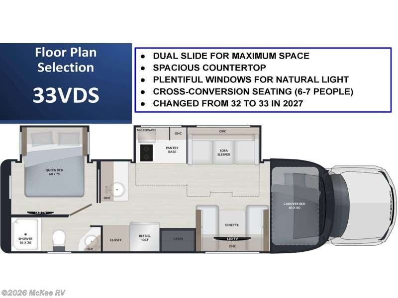 2027 Renegade Veracruz 33VDS - New Super C For Sale by McKee RV in Perry, Iowa