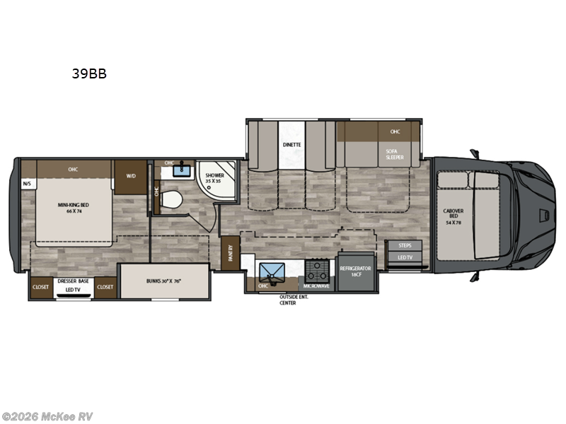 2027 Renegade Valencia 39BB - New Super C For Sale by McKee RV in Perry, Iowa features Slideout