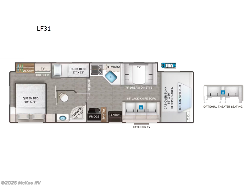 2024 Thor Motor Coach Quantum LF31 - Used Class C For Sale by McKee RV in Perry, Iowa features Slideout