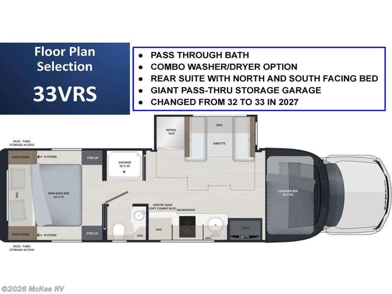 2027 Renegade Veracruz 33VRS - New Super C For Sale by McKee RV in Perry, Iowa