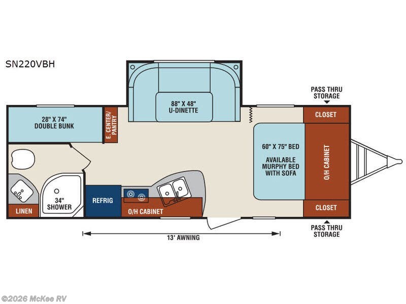 2017 Venture RV Sonic 220VBH - Used Travel Trailer For Sale by McKee RV in Perry, Iowa features Slideout