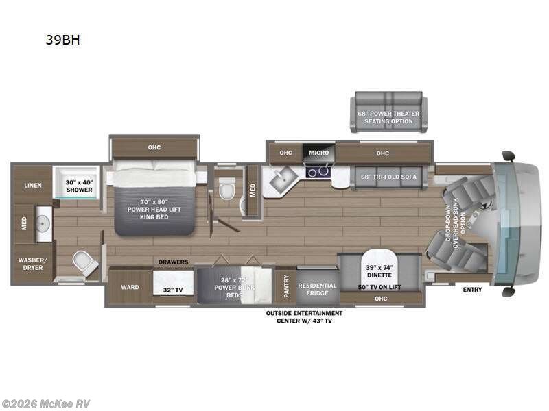 2024 Entegra Coach Reatta 39BH - Used Class A For Sale by McKee RV in Perry, Iowa features Slideout