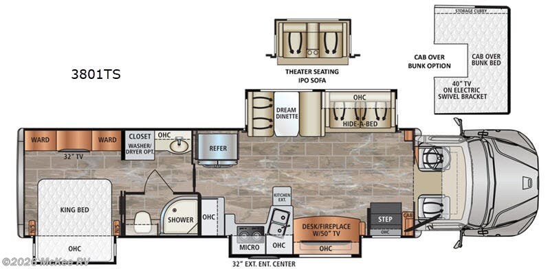 2019 Dynamax Corp Dynaquest XL 3801TS - Used Super C For Sale by McKee RV in Perry, Iowa features Slideout