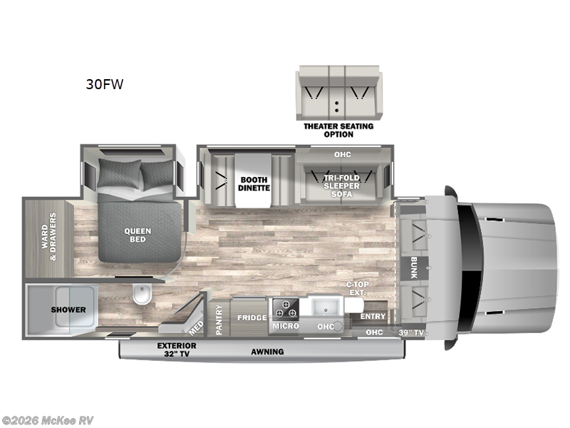 2022 Dynamax Corp Isata 5 30FWD4X4 - Used Super C For Sale by McKee RV in Perry, Iowa features Slideout