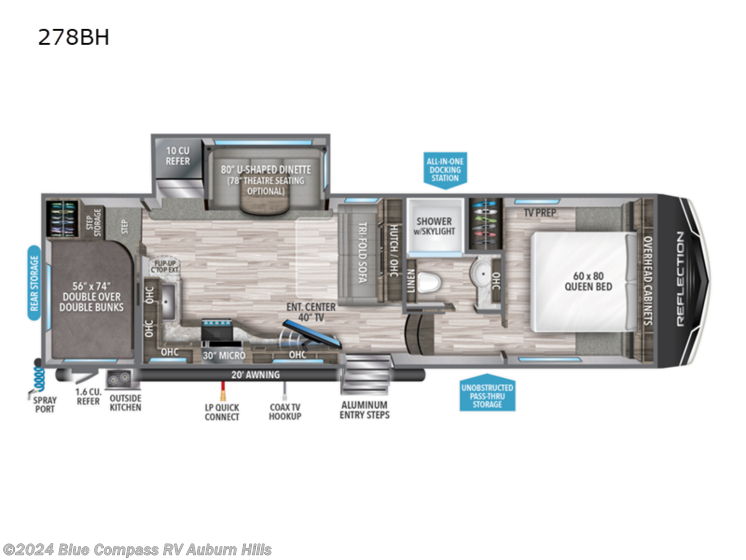 Used 2022 Grand Design Reflection 150 Series 278BH available in Auburn Hills, Michigan