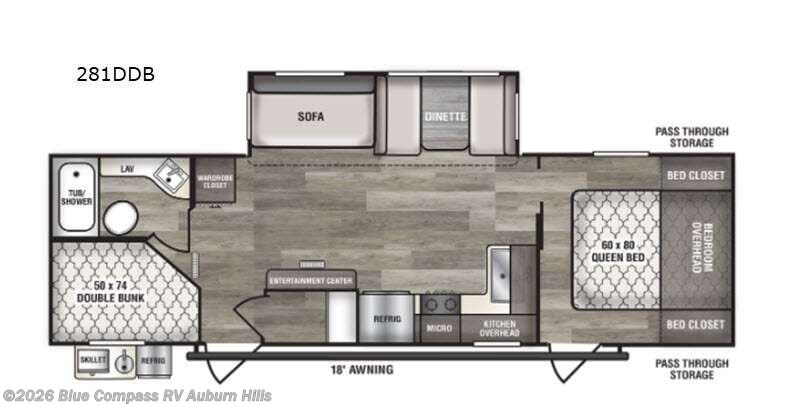 2021 Riverside RV Intrepid 281DDB - Used Travel Trailer For Sale by Blue Compass RV Auburn Hills in Auburn Hills, Michigan