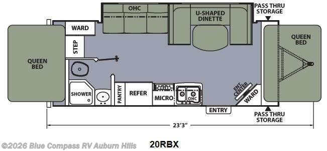 2014 Coachmen Apex Ultra-Lite 20RBX - Used Travel Trailer For Sale by Blue Compass RV Auburn Hills in Auburn Hills, Michigan features Slideout