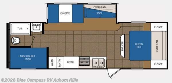 2015 Prime Time Avenger 27BBS - Used Travel Trailer For Sale by Blue Compass RV Auburn Hills in Auburn Hills, Michigan features Slideout