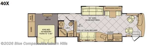 2016 Fleetwood Expedition 40x - Used Class A For Sale by Blue Compass RV Auburn Hills in Auburn Hills, Michigan features Slideout