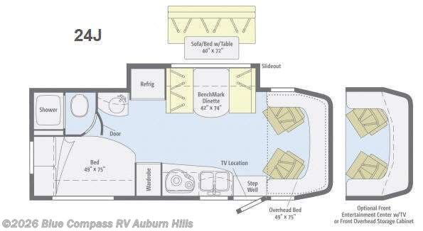 2013 Winnebago View 24J - Used Class C For Sale by Blue Compass RV Auburn Hills in Auburn Hills, Michigan features Slideout