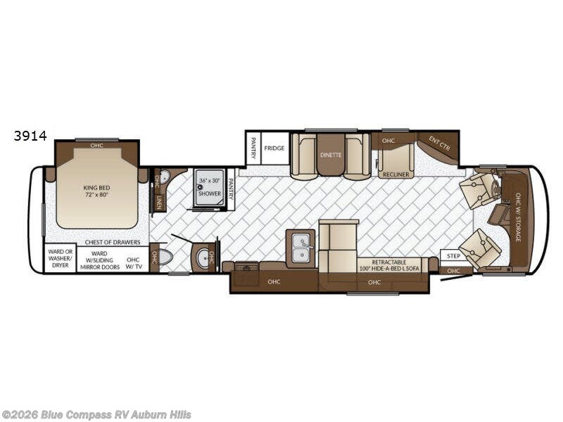 2017 Newmar Canyon Star 3914 - Used Class A For Sale by Blue Compass RV Auburn Hills in Auburn Hills, Michigan features Slideout