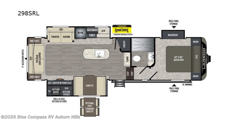 2020 Keystone Laredo Super Lite 298SRL - Used Fifth Wheel For Sale by Blue Compass RV Auburn Hills in Auburn Hills, Michigan features Slideout