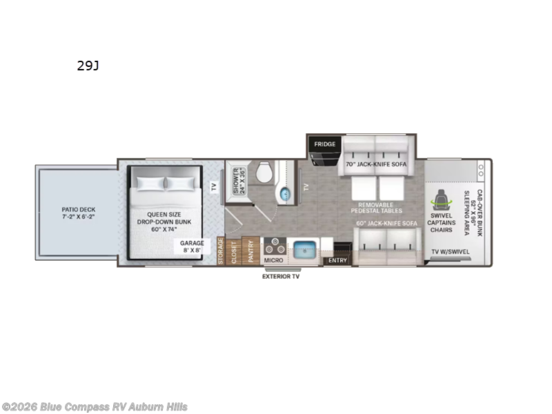 2023 Thor Motor Coach Outlaw Class C 29J - Used Class C For Sale by Blue Compass RV Auburn Hills in Auburn Hills, Michigan features Slideout