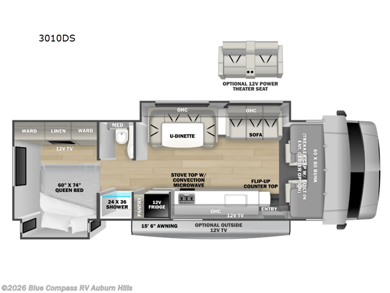 2026 Forest River Sunseeker 3010DS - New Class C For Sale by Blue Compass RV Auburn Hills in Auburn Hills, Michigan features Slideout