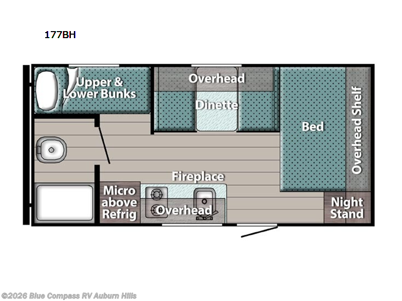 2024 Gulf Stream Ameri-Lite 17BH - Used Travel Trailer For Sale by Blue Compass RV Auburn Hills in Auburn Hills, Michigan