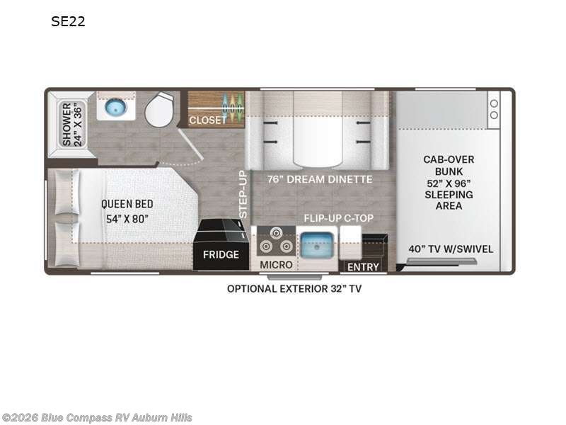 2023 Thor Motor Coach Quantum 22SE - Used Class C For Sale by Blue Compass RV Auburn Hills in Auburn Hills, Michigan