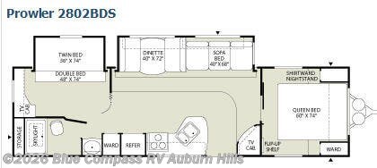2009 Fleetwood Prowler 2802BDS - Used Travel Trailer For Sale by Blue Compass RV Auburn Hills in Auburn Hills, Michigan features Slideout