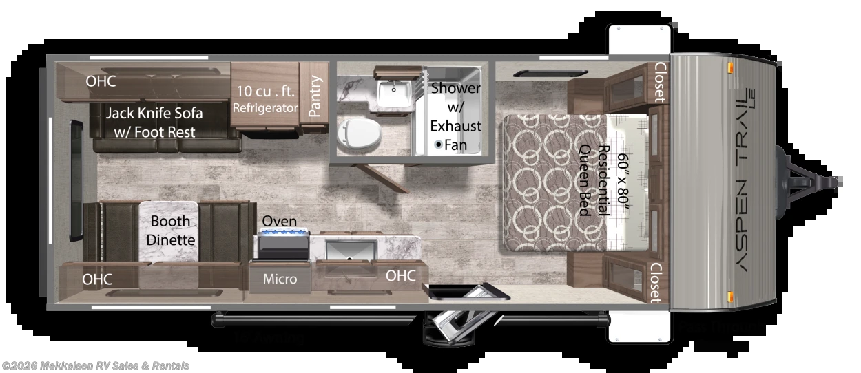 2022 Dutchmen Aspen Trail 21RD - New Travel Trailer For Sale by Mekkelsen RV Sales & Rentals in East Montpelier, Vermont