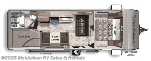 2022 Dutchmen Aspen Trail 25BH - New Travel Trailer For Sale by Mekkelsen RV Sales & Rentals in East Montpelier, Vermont