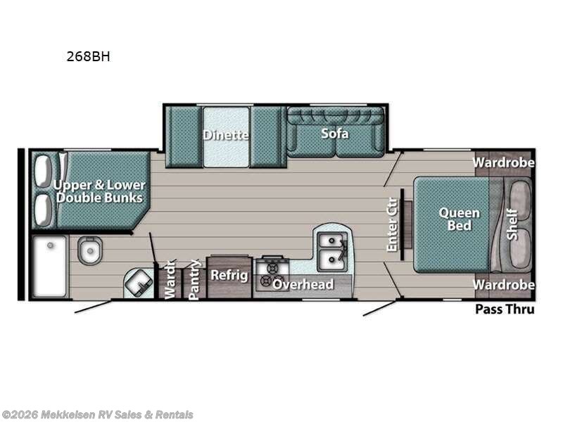 2024 Gulf Stream Ameri-Lite 268BH - New Travel Trailer For Sale by Mekkelsen RV Sales & Rentals in East Montpelier, Vermont