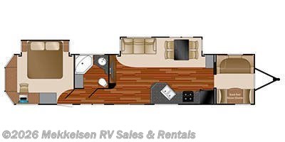 2013 Heartland 411BH 411BH - Used Travel Trailer For Sale by Mekkelsen RV Sales & Rentals in East Montpelier, Vermont
