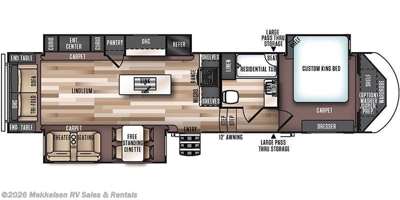 2017 Forest River Salem Hemisphere 337BAR - Used Fifth Wheel For Sale by Mekkelsen RV Sales & Rentals in East Montpelier, Vermont