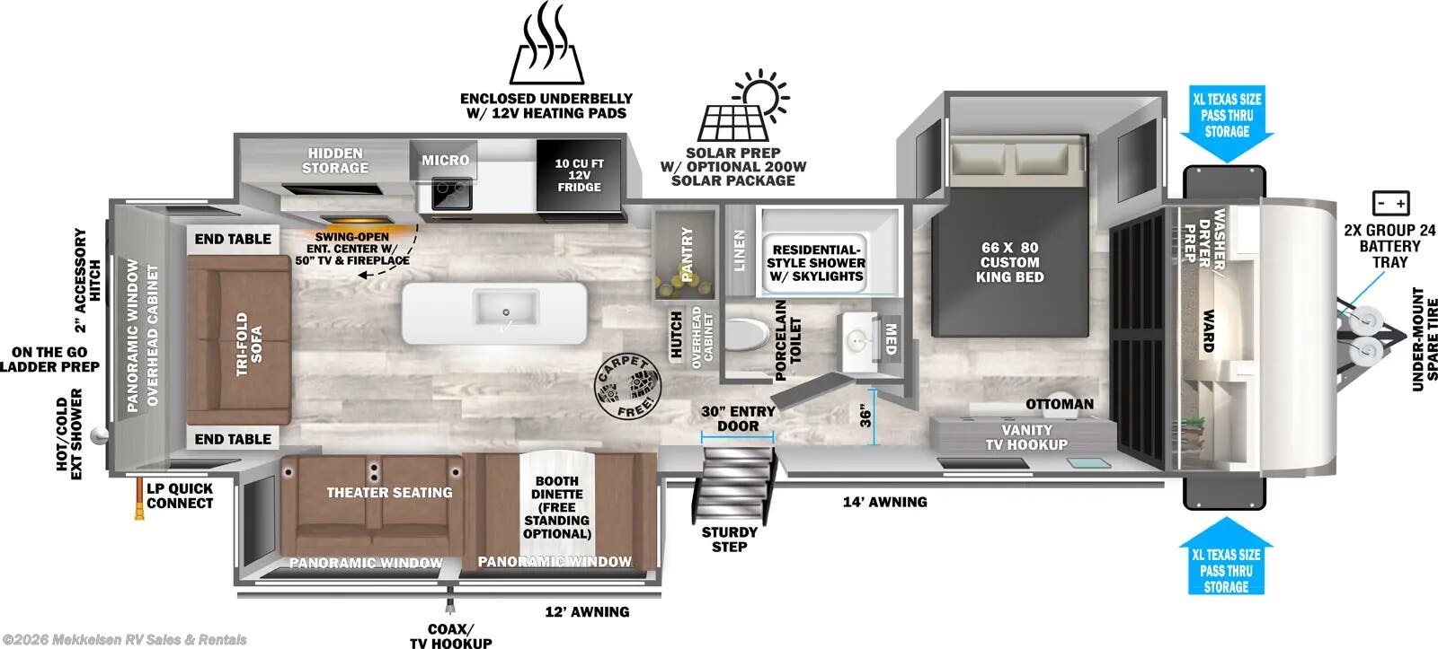 2025 Forest River Salem Hemisphere 308RL - New Travel Trailer For Sale by Mekkelsen RV Sales & Rentals in East Montpelier, Vermont