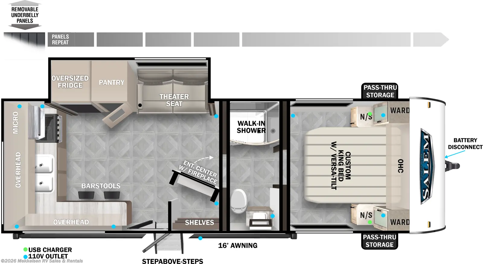 2024 Forest River Salem 22ERASX - New Travel Trailer For Sale by Mekkelsen RV Sales & Rentals in East Montpelier, Vermont