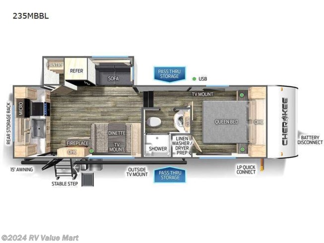 2024 Forest River Cherokee Black Label 235MBBL - New Fifth Wheel For Sale by RV Value Mart in Willow Street, Pennsylvania