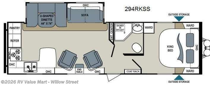2013 Dutchmen Aerolite 294RKSS - Used Travel Trailer For Sale by RV Value Mart - Willow Street in Willow Street, Pennsylvania features Slideout