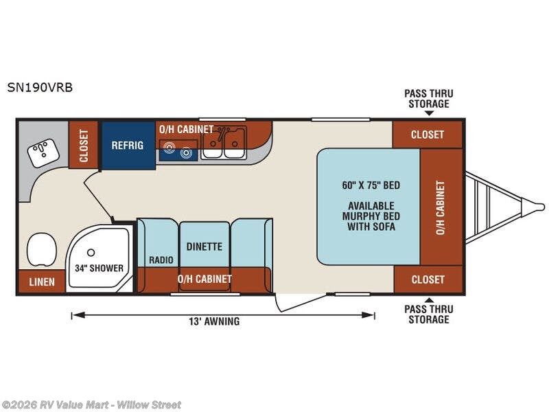 2017 Venture RV Sonic SN190VRB - Used Travel Trailer For Sale by RV Value Mart - Willow Street in Willow Street, Pennsylvania