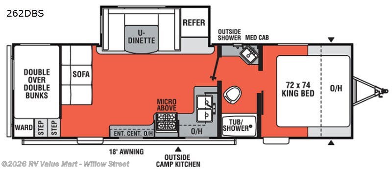 2021 Forest River Independence Trail 262DBS - Used Travel Trailer For Sale by RV Value Mart - Willow Street in Willow Street, Pennsylvania features Slideout
