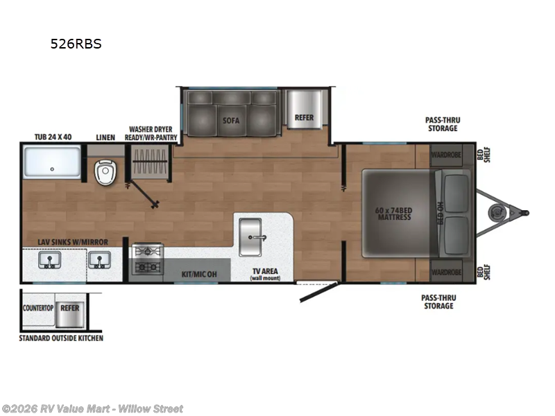 2025 Shasta I-5 Edition 526RBS - New Travel Trailer For Sale by RV Value Mart - Willow Street in Willow Street, Pennsylvania features Slideout