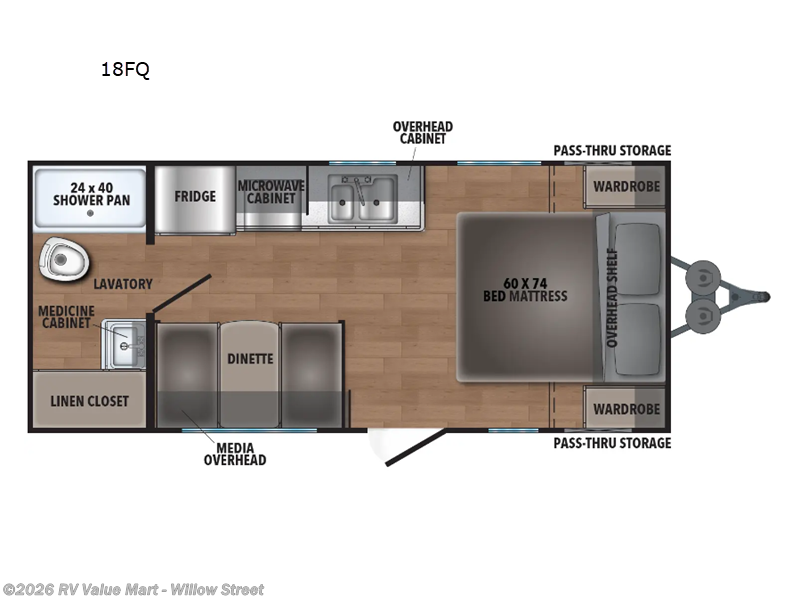 2026 Shasta Compact 18FQ - New Travel Trailer For Sale by RV Value Mart - Willow Street in Willow Street, Pennsylvania