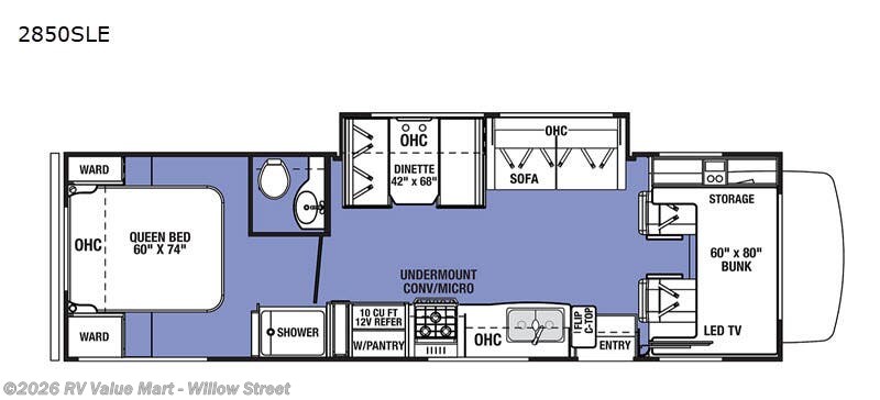 2020 Forest River Sunseeker LE 2850SLE Ford - Used Class C For Sale by RV Value Mart - Willow Street in Willow Street, Pennsylvania features Slideout