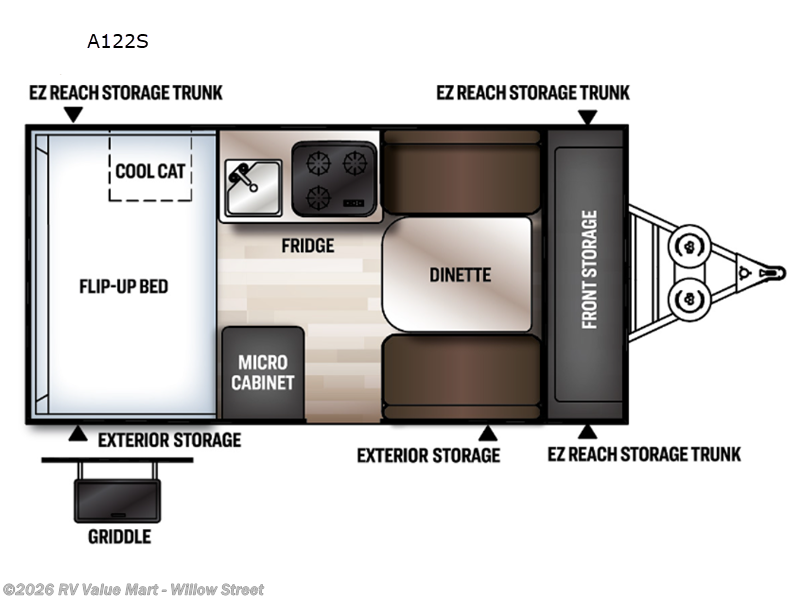 2022 Forest River Rockwood Hard Side Series A122S - Used Popup For Sale by RV Value Mart - Willow Street in Willow Street, Pennsylvania