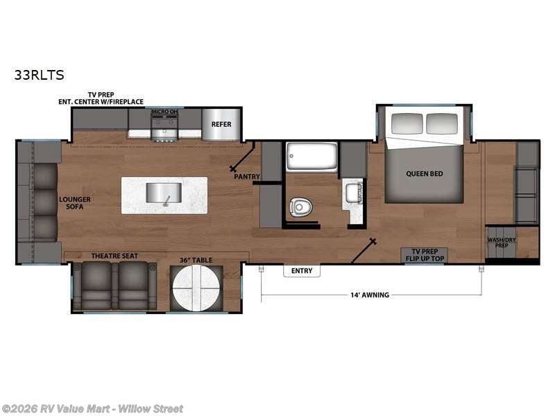 2026 Shasta Shasta 33RLTS - New Travel Trailer For Sale by RV Value Mart - Willow Street in Willow Street, Pennsylvania features Slideout