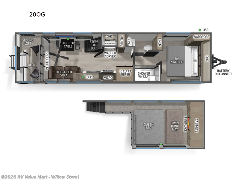 2026 Forest River Cherokee Timberwolf 20OG - New Destination Trailer For Sale by RV Value Mart - Willow Street in Willow Street, Pennsylvania