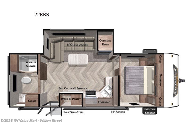 2020 Forest River Wildwood 22RBS - Used Travel Trailer For Sale by RV Value Mart - Willow Street in Willow Street, Pennsylvania features Slideout